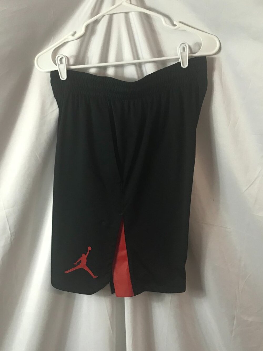 Jordan Traditional Red/Black Activewear Athletic Sport Cut Shorts